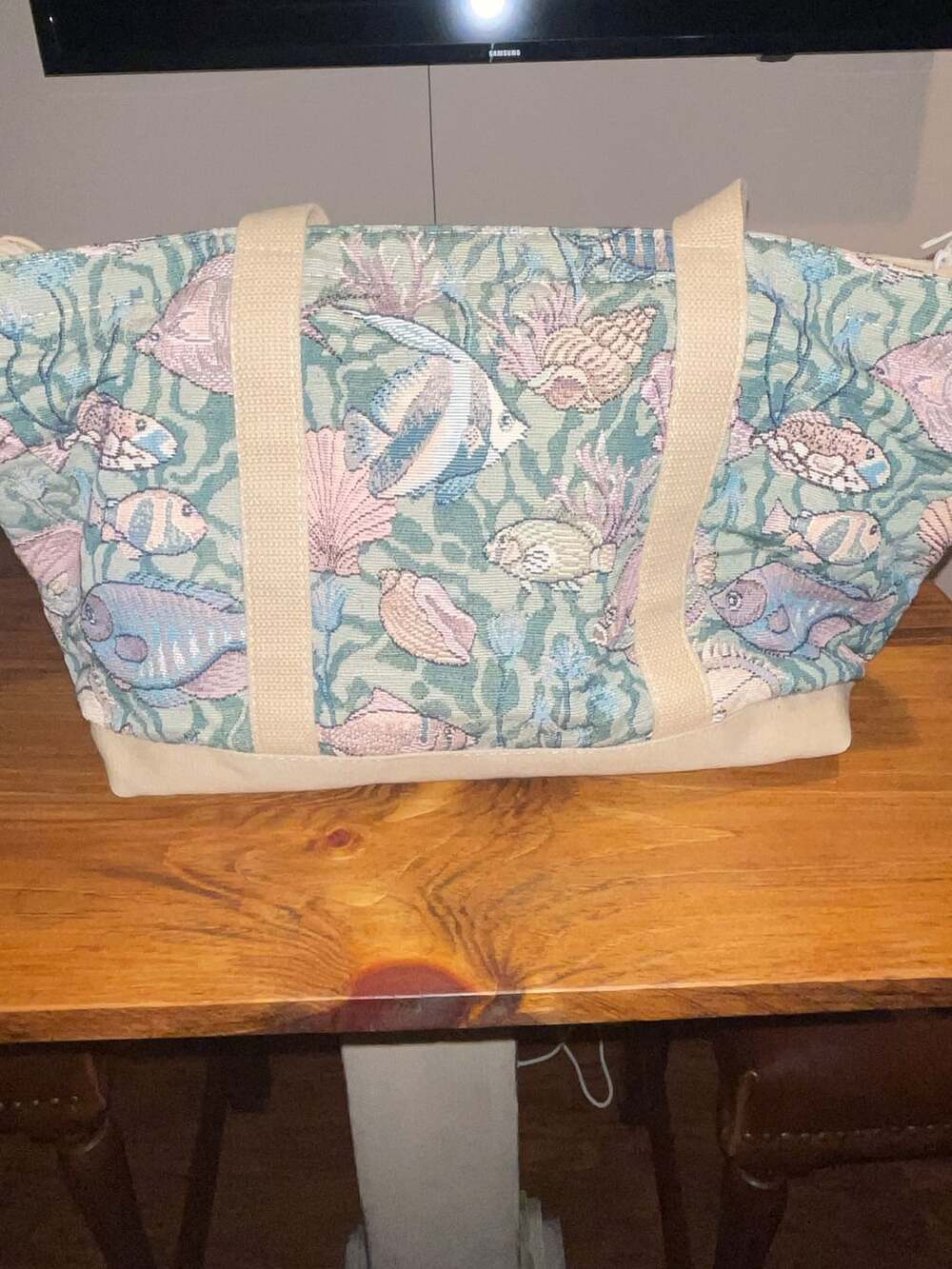 Bonniebag Tapestry Tote Bag Sea Life Fish Coral